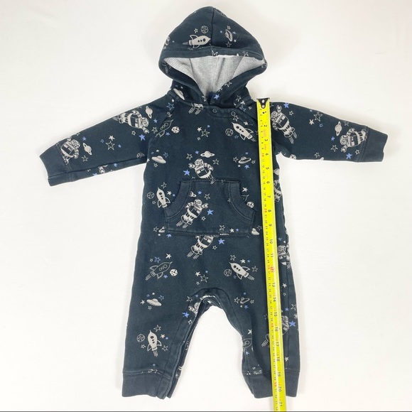 3/$25 Baby Gap Space Rocket Astronaut Hooded Sweater Bodysuit One Piece … - Picture 8 of 9